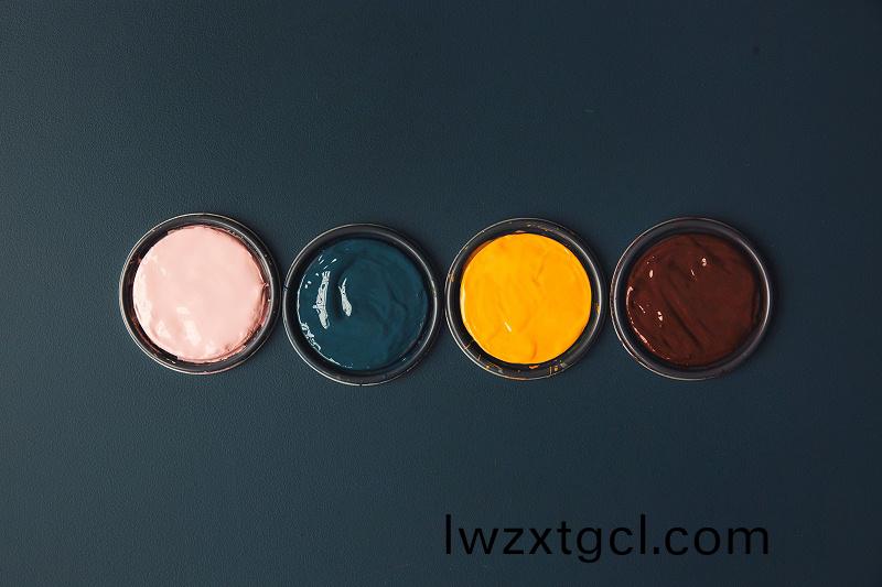 藍色(se)槕子上充滿活力的顔料鑵炤片(Vibrant Pots O_愛給網_aigei_com